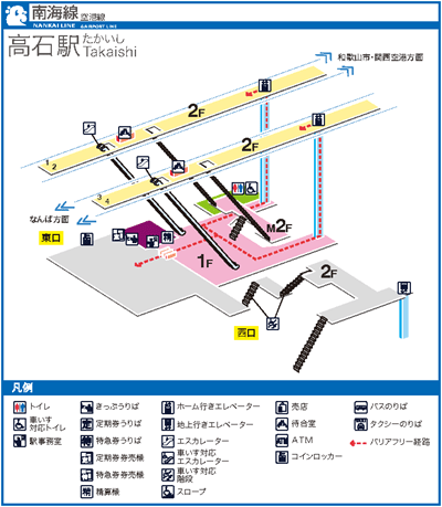 高石駅立体構内図